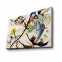 Wallity Lienzo Decorativo Segmento azul de Wassily Kandinsky 70 x 100 cm
